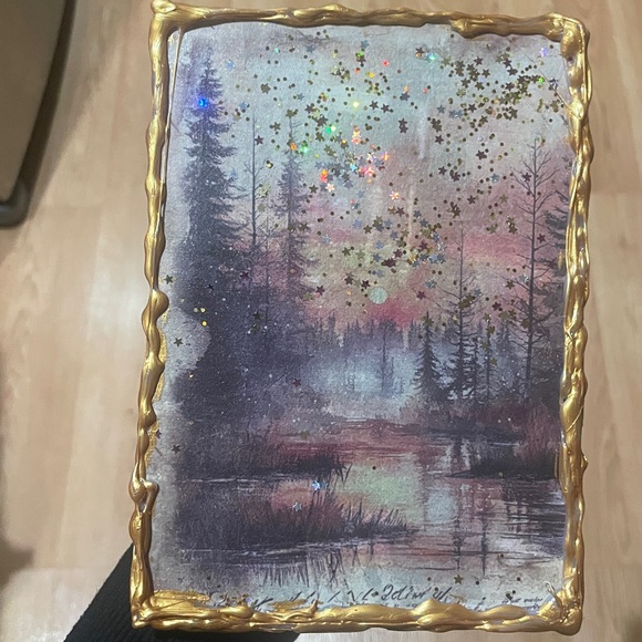 “At Dusk” mixed media art piece - Picture 3 of 6